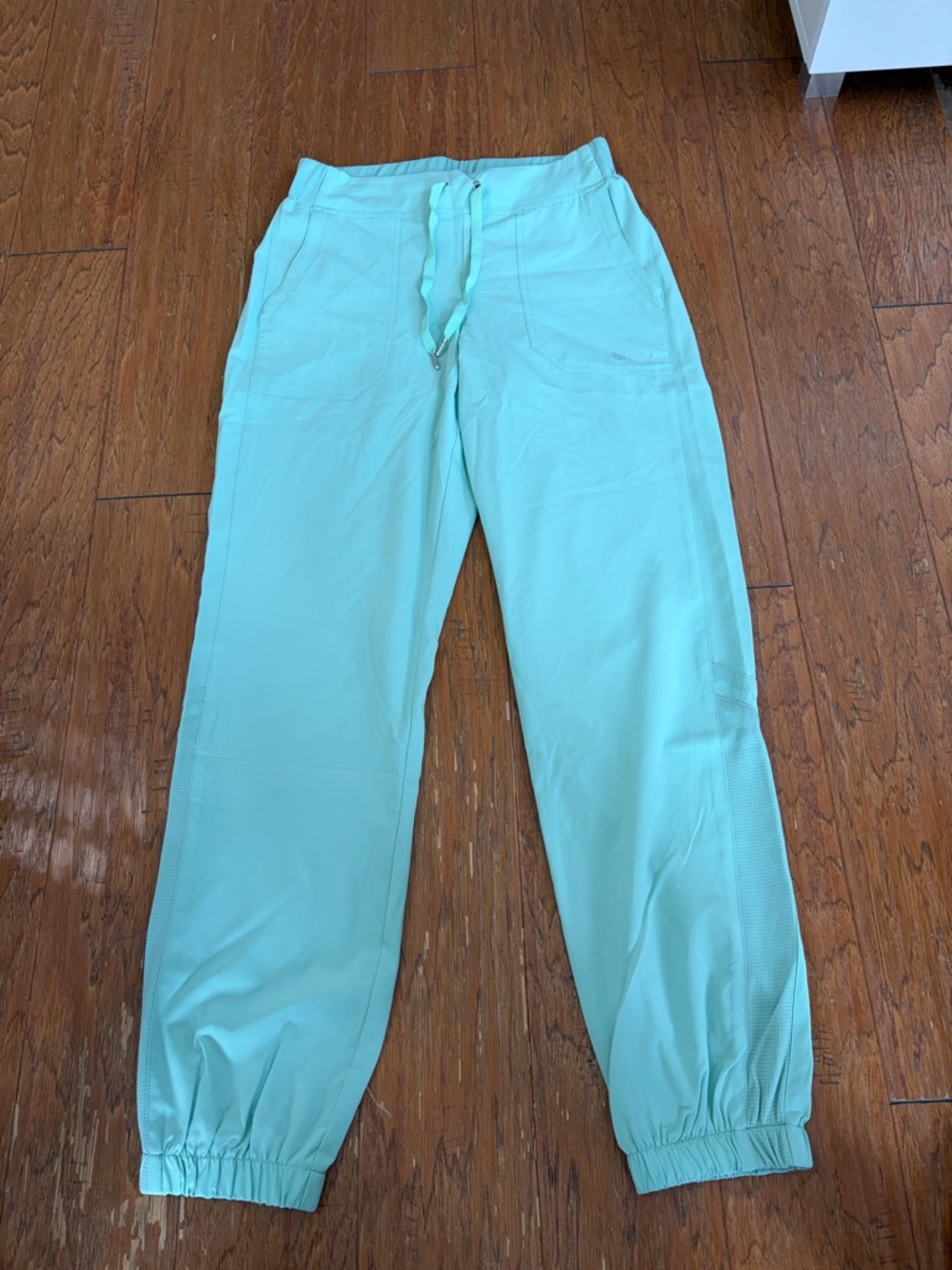 Mint Green Drawstring Jogger scrub Pants